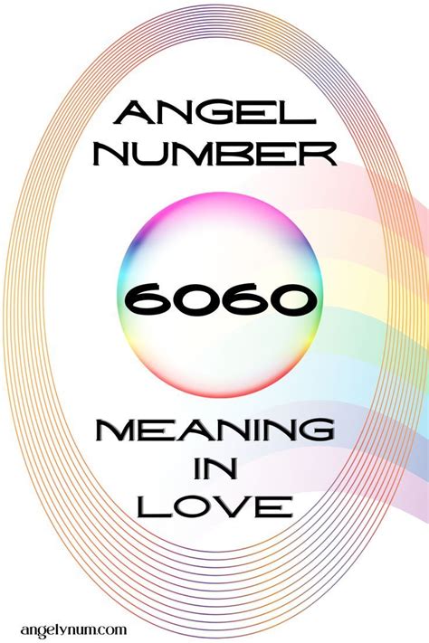 The energy of the Angel Number 6060 radiates with unconditional love ...