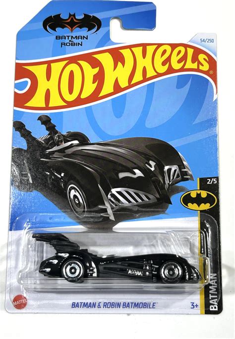 Hot Wheels 2024 Batman And Robin Batmobile Black Batman 25