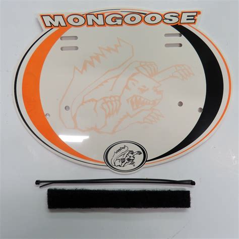 Old School Mongoose Bmx Bike Number Plate Vintage Ebay