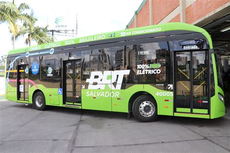 BRT de Salvador recebe novos ônibus elétricos Eletra chassis O 500