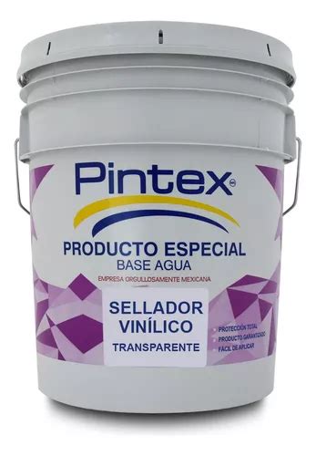 Sellador Vinílico Transparente 5x1 Pintex 19 Litros Int ext Envío gratis