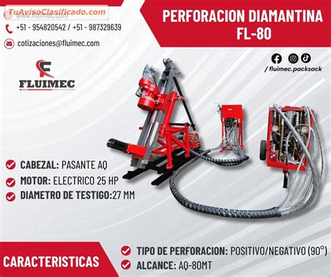 PERFORADORA DIAMANTINA FL 80 MINERIA GEOLOGIA SOCAVON Ot