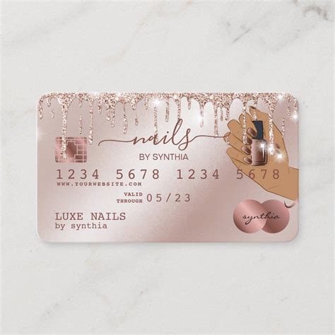 Beauty Business Cards Salon Business Cards Makeup Artist Business Cards Business Signs Gold