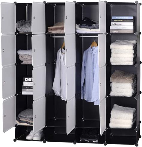 Woltu 20 Cube Portable Wardrobe Hanging Clothes Storage Clothes Closet