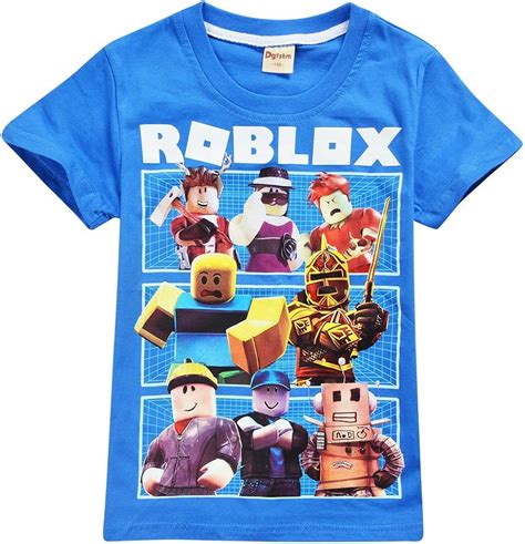 Mkjhrjkro Roblox T Shirt Exquisite Childrens Wear Dress Shirts Short