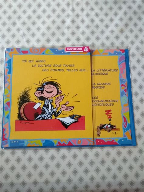 Carte D Anniversaire Gaston Lagaffe Gaston Lagaffe Beebs