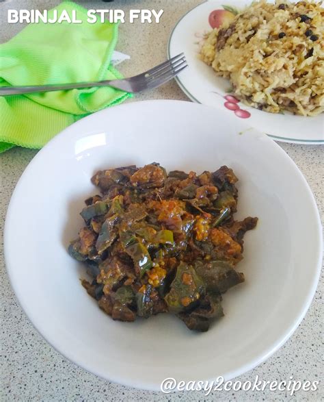 EASY2COOK RECIPES: BRINJAL STIR FRY