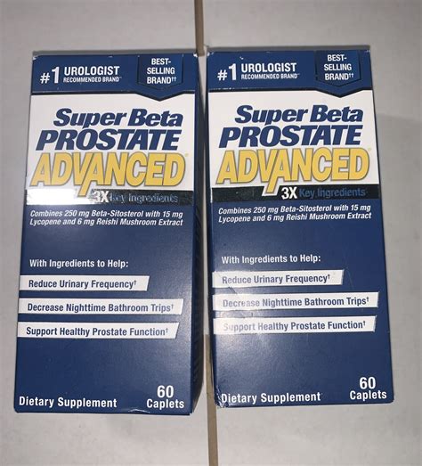 Lot Of New Vitality Super Beta Prostate Advanced Caplets Exp