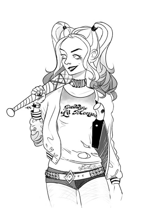 Dibujos De Harley Quinn Para Colorear E Imprimir Coloringonly