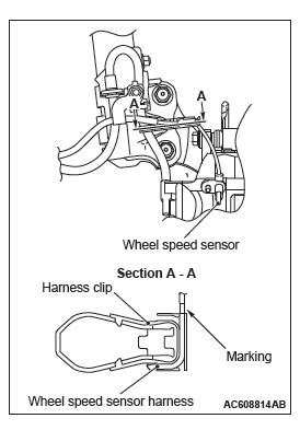 Mitsubishi Outlander Wheel Speed Sensor Anti Lock Braking System ABS