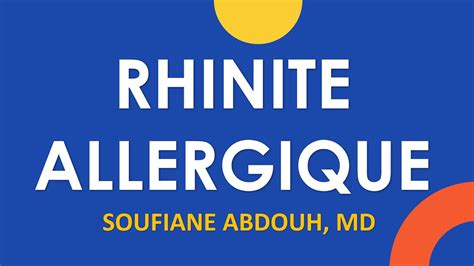 TRAITEMENT DE LA RHINITE ALLERGIQUE YouTube