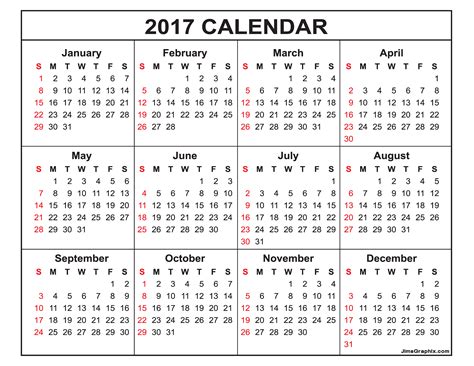 2017 Calendar Download