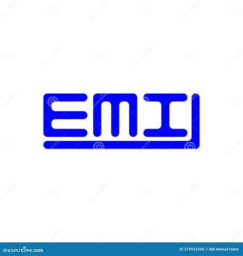 Emi Letter Logo Creative Design With Vector Graphic Emi Stock Vector