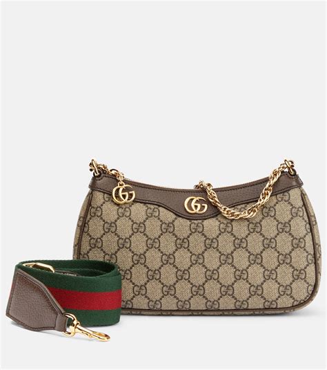 Ophidia Small Gg Supreme Shoulder Bag In Beige Gucci Mytheresa