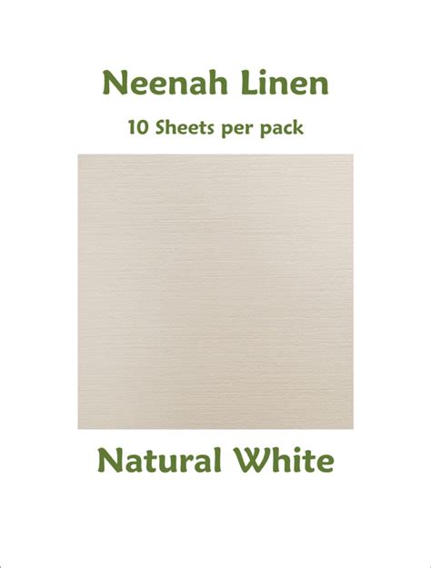 Neenah Linen Natural White The Stamp Doctor