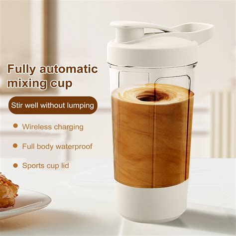 Walbest Electric Protein Shaker Bottle Instant Blending Mixer Cup For