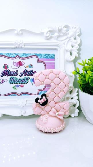 Vela Minnie Rosa Em Biscuit Elo7 Produtos Especiais