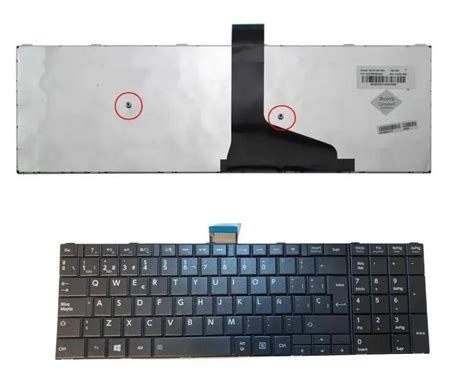 Teclado Toshiba S A Con Marco Gris Negro Espa Ol