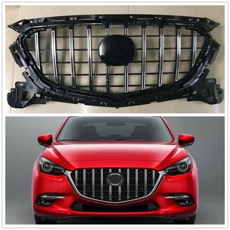 GTR Style Front Bumper Bar Grille Suitable For Mazda 3 BM 2017 2022