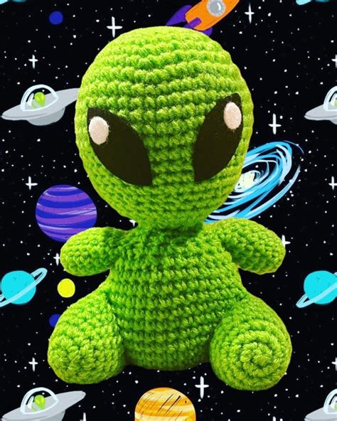 Handmade UFO Alien Cute Plushie - Etsy UK