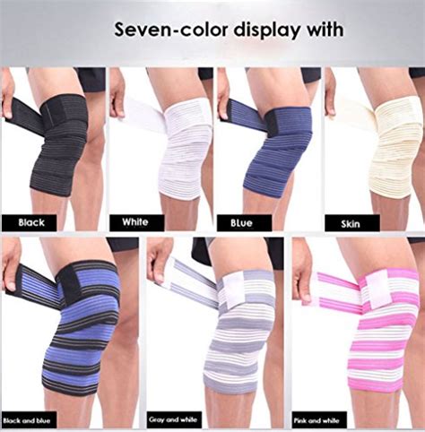 Rungear Elastic Knee Compression Bandage Wraps Support For Legs