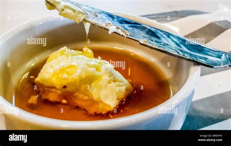 Turkish Bal Kaymak / Honey and Butter Cream. breakfast concept Stock Photo - Alamy