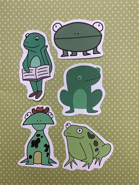 Frog Stickers Pack | Etsy