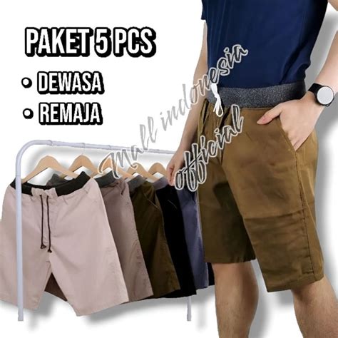 Jual Bundle Celana Pendek Pria 100 Ribu Dapat 5 Pcs Shopee Indonesia