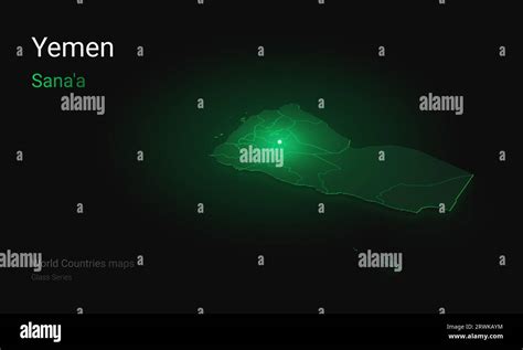 Creative Map Of Yemen Political Map Sana A Capital Of Yemen World