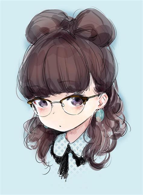 56 Anime characters female with glasses | Sketch Art Design and Wallpaper