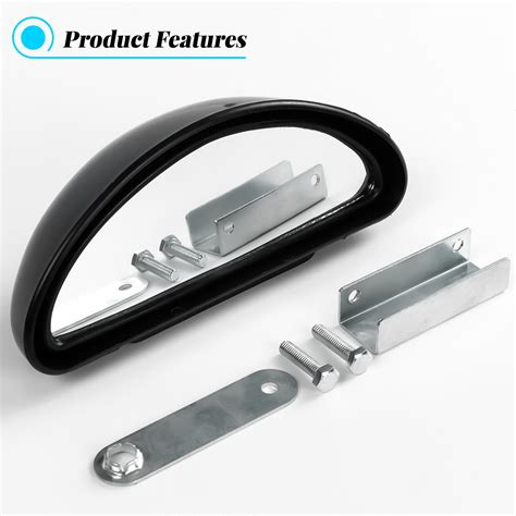 Pack Wide Angle Convex Rear Side View Blind Spot Mirror Car Auto