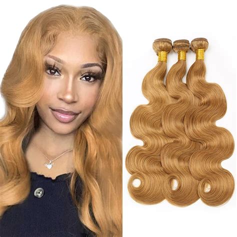 Amazon Honey Blonde Bundles 27 Human Hair Bundles Blonde Body