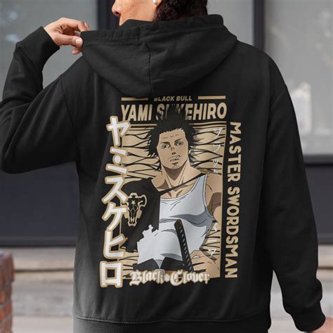 Yami Sukehiro Hoodie Black Clover Hoodie Black Bull Squad Etsy In