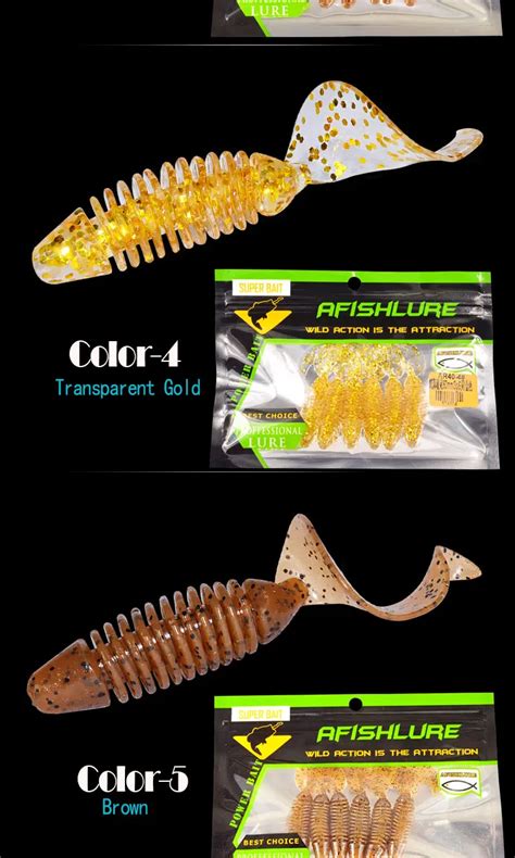 Screw Curly Tail Soft Lure 65mm 3g Ar40 Easy Shiner Curly Tail Plastic