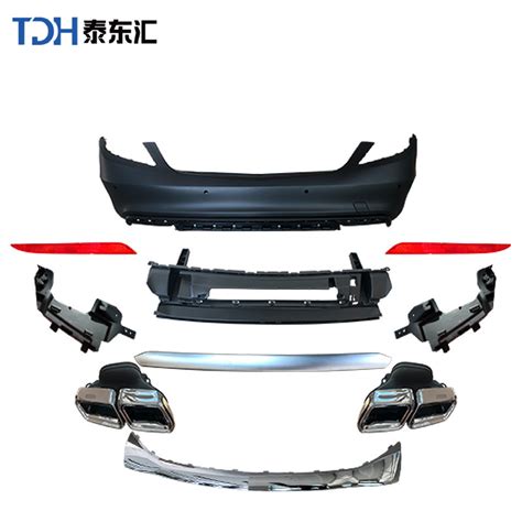 W222 Upgrade To S65 Style Bodykit Front Rear Bumper Set For Mercedes