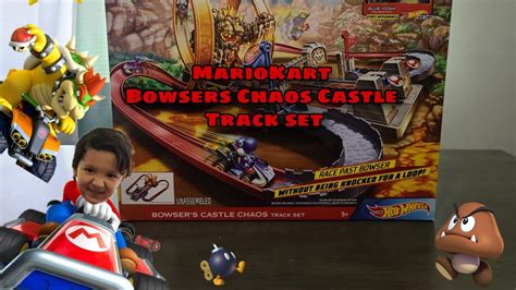 Hot Wheels Mario Kart Bowser S Castle Chaos Track Set Unboxing YouTube