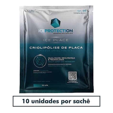 Membranas para criolipólise de placa Manta ICE PLACE tam GG 330g