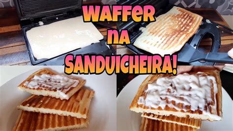 Lanche R Pido Na Sanduicheira Waffer Youtube