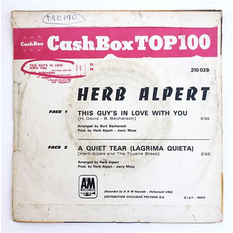 This Guys In Love With You By Herb Alpert And The Tijuana Brass Sp With