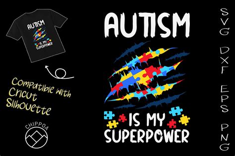 Autism Is My Super Power By Chippoadesign Thehungryjpeg