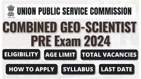 UPSC Geo Scientist Recruitment 2025 Out Online Form For 85 Post