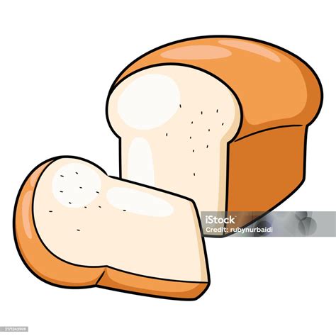 White Bread Cartoon Stock Illustration Download Image Now Bag