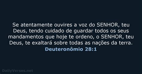 21 de outubro de 2020 Versículo da Bíblia do dia ARA Deuteronômio