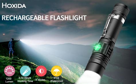 Amazon Hoxida Led Rechargeable Flashlight Lumen Super Bright