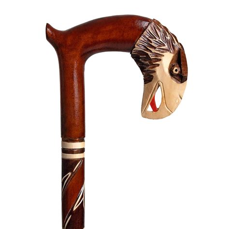 Eagle Walking Cane For Men Mens Wooden Stick Handmade