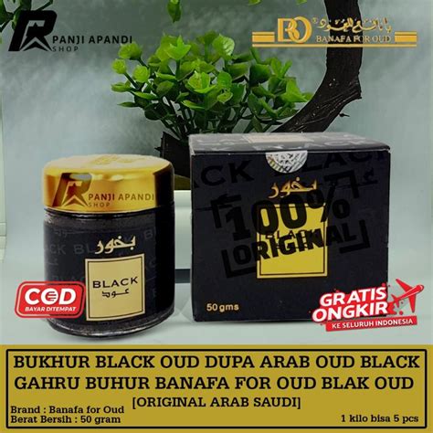 Jual Original Bukhur Black Oud Dupa Arab Oud Black Gahru Buhur Banafa