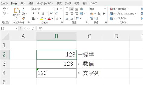 Excelの数値、文字列、標準の違いと注意点│webマーケ通信