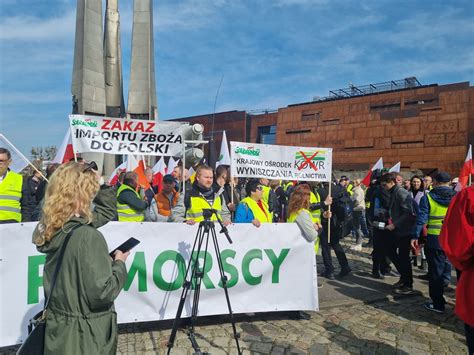 Protest rolników w centrum Gdańska godz 10 16 zgłoszenia czytleników