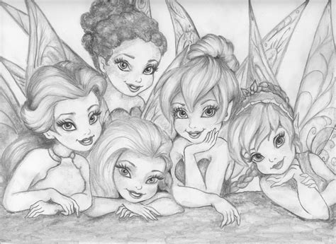 How To Draw Tinkerbell And Her Friends