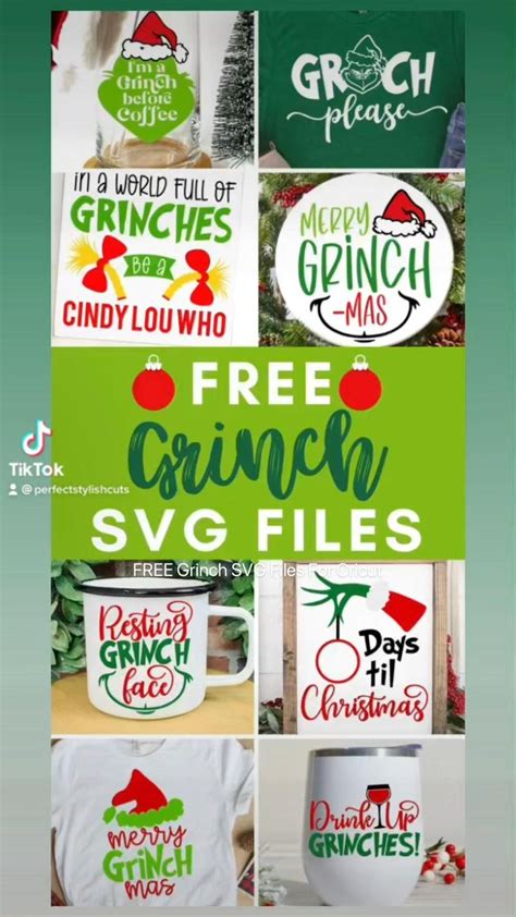 Free Grinch Svg Files For Cricut Christmas Projects Cricut Christmas Ideas Christmas Svg